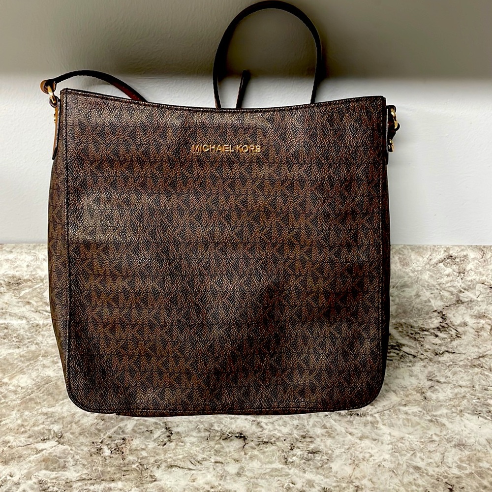 Michael Kors Messenger Crossbody Bag Brown